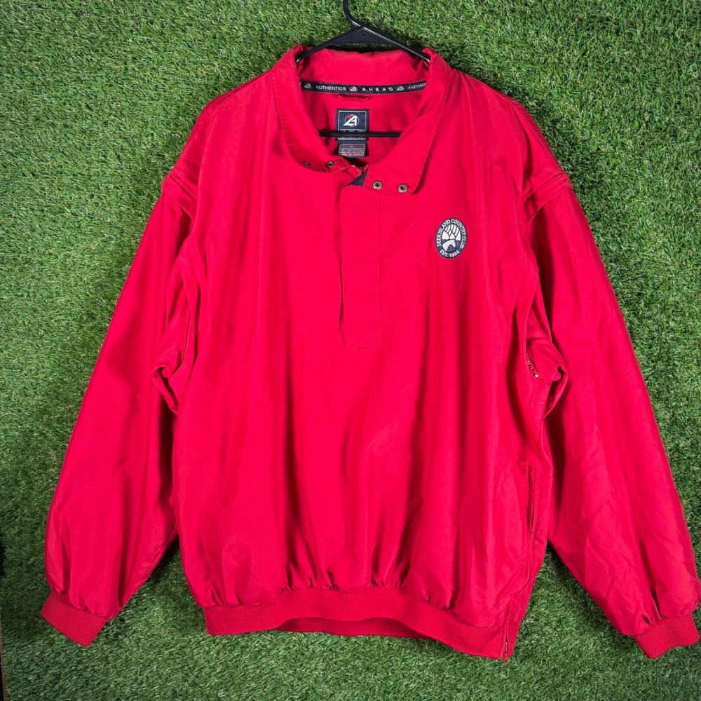 Ahead Authentics Deer Island Country Club Pullover Windbreaker Jacket Mens XL